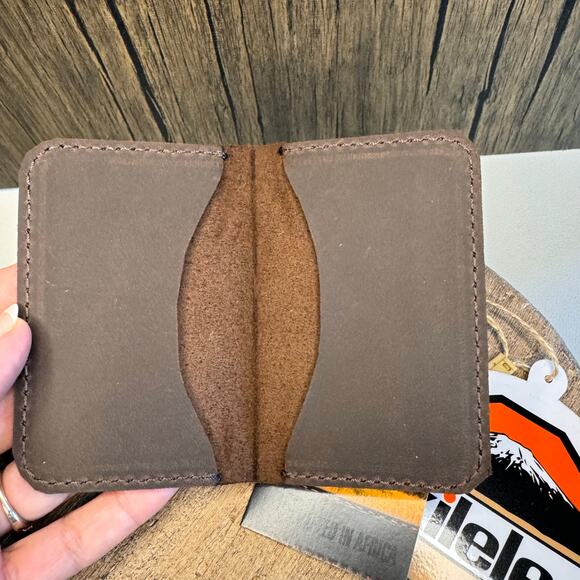 Genuine Leather Wallet Made in Africa Leather Card Holder Minimalist Wallet NEW - Picture 5 of 7